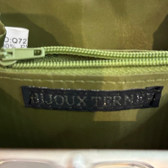 BIJOUX TERNER Faux Leather and Metal Hard Shell 3 Compartment Mini Handbag Purse - Picture 7 of 7